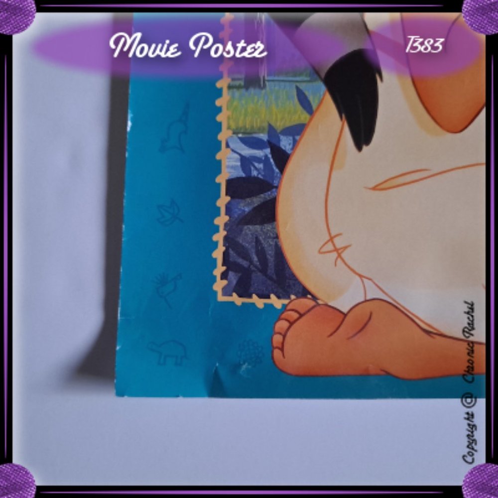 Pocahontas Vintage 1990's Movie Poster - Rolled Up - Picture 8 of 12